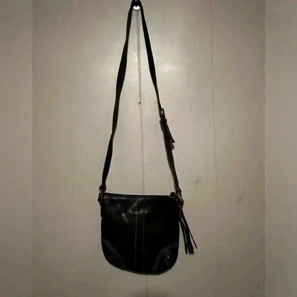 Vintage Coach Soho Style Crossbody Soft Leather Black Bag EUC - Picture 5 of 11
